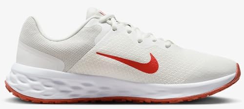 Nike Revolution 6 Big Kids Shoes Summit White/Red size 6 Big Kid3