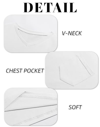 Runcati Mens Cotton V Neck T-Shirts Short Sleeve Casual Basic Summer Beach Pocket Tee Tops4