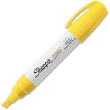 Sharpie Oil Base Bold Point Permanent Marker - Bold Marker Point Type - Yellow Ink - 1 Each
