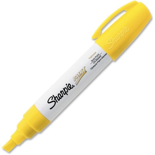 Sharpie Oil Base Bold Point Permanent Marker - Bold Marker Point Type - Yellow Ink - 1 Each