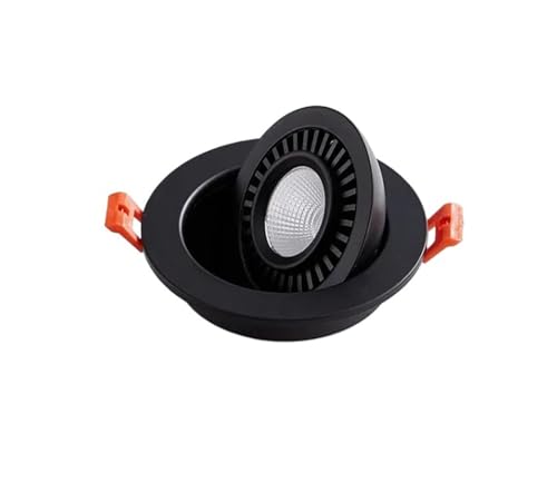 Foco LED empotrable regulable de 18W negro para ajustar la luz de casa 3