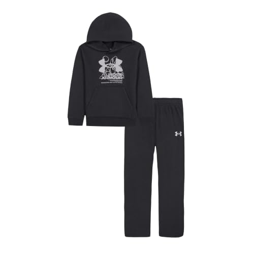Image of Under Armour Boys 2-Piece Hoodie Sweatshirt and Fleece Pants Set, Outdoor Collection