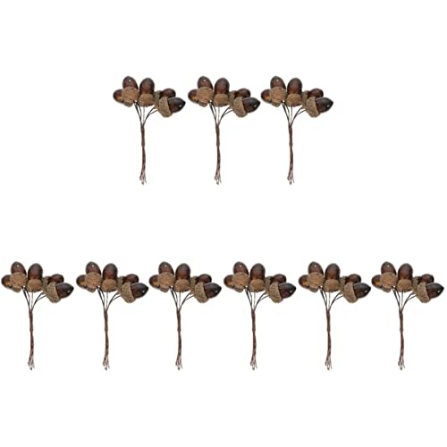 ibasenice 9 Pcs Artificial Pine Nuts Christmas Tree Decoration Berry Decor Simulation Pine Nut Bouquet Christmas Decoration Christmas Pine Cones Photo Prop Artificial Pine Cones Xmas Decor