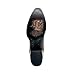 Vaccari Women's Naomi Genuine Leather AM Texas Embroidery Snip Toe Cowgirl Boots - Mocha - 7 B