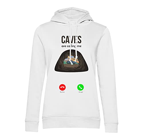 Sweat à capuche Caves are Calling Me avec design imprimé