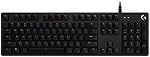 Logitech G512 SE Légèreté RGB Clavier de jeu mécanique avec USB Passé - Noir (Renewed)