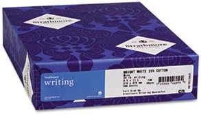 25% Cotton Business Stationery, 24 lbs., 8-1/2 x 11, Natural White, 500/Ream