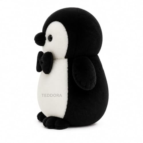 Image of Mr.Bow Pingo Soft Toy for Girls Boys Kids,Black,Penguin Animal Plush Stuffed Baby Teddy Gift Birthday, 25 cm