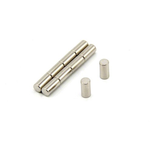 N42 Aimant Néodyme Pour Les Arts, L'Artisanat, la Fabrication de Modèles - 4mm dia x 8mm D'Épaisseur - Put de 0,7kg - Pack de 10