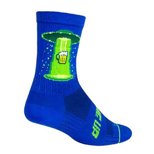 SockGuy Unisex Beer Me Up 6in SGX Crew Athletic Cycling/Running Socks