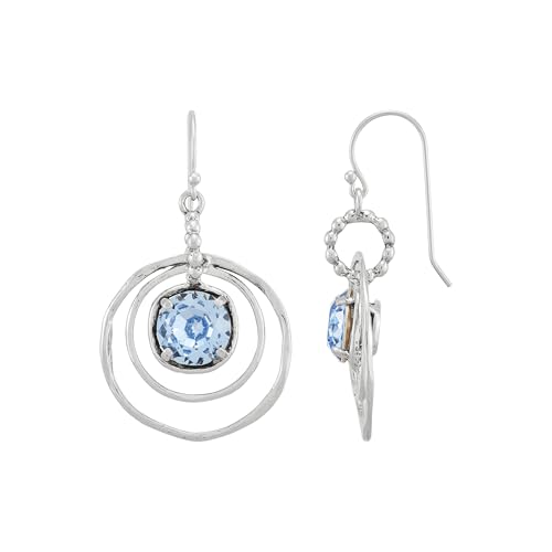 Silpada 'Cooling Out' Sterling Silver Blue Crystal Drop Earrings2