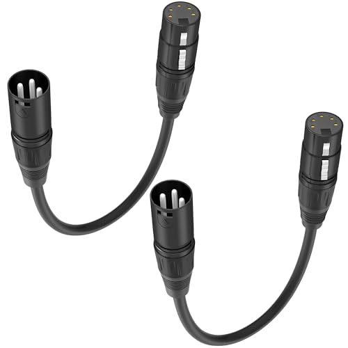 Câble d'éclairage DMX pour connecter une console 3 broches mâle à un appareil 5 broches femelle
