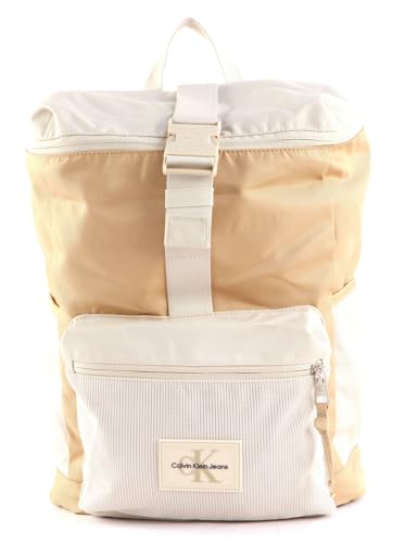 Calvin Klein leisure backpack laptop backpack with laptop compartment CKJ Sport Essentials Slim BP40 Backpack Travertine/Classic Beige