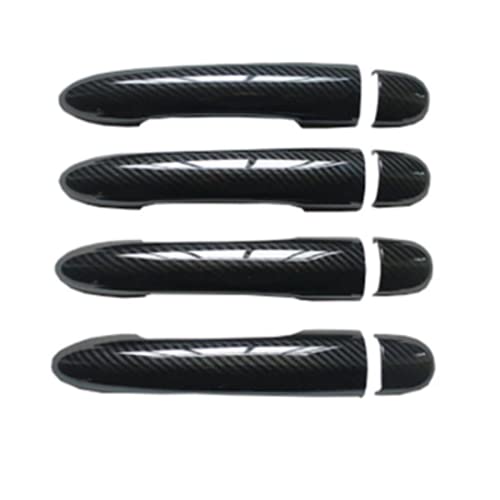 XIAOZHIWEN Accessoires de Voiture Poignée de Porte Poignées de Garniture Couvre Compatibles avec Renault Scenic 2 II MK2 hnxzw Cover