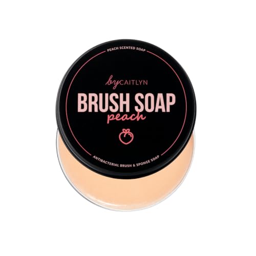 Image of By Caitlyn Antibacterial Brush & Sponge Soap (Peach Scent) – Deep Clean Makeup Brush & Sponge Cleaner – Gentle, Effective & Fast-Drying Formula for Hygienic Beauty Tools. Available in 6 Scents.