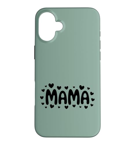 Mama Hearts �L���[�g�ȃ^�C�|�O���t�B Love Motherhood - �r���e�[�W�O���[�� �X�}�z�P�[�X iPhone 16 Plus �p