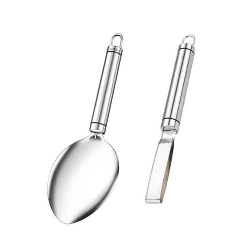 2 PCS Mango Slicer Kit Professional Mango Peeler Mango Knife and Corer Stainless Steel Mango Cutter Tool for Kitchen Tools (Silver)