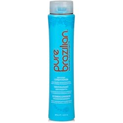 Pure Brazilian Anti-Frizz Daily Conditioner with Keratin & Acai, Smoothing & Strengthening for Shinier, Frizz-Free Hair, 13.5 Oz