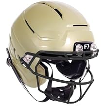 Schutt F7 Air Adult Football Helmet with Black F7X-ROPO-SW Facemask, Free USA Flag Decal, VT 5-Star Safety, Onboard AiR-Lock System, Tektonic Tech