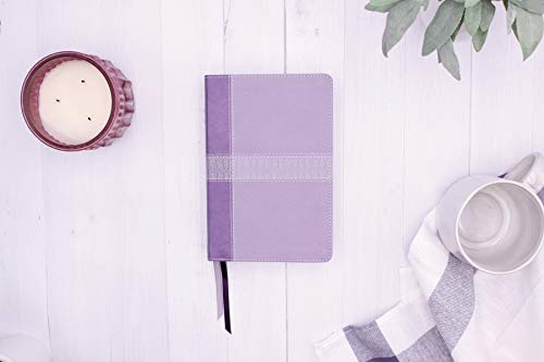 NIV, Giant Print Compact Bible, Leathersoft, Purple, Red Letter, Comfort Print - Image 2