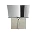 Besa 1SW-6773MR-SN-SQ Contemporary Modern One Light Wall Sconce from Groove Collection in Pewter, Nickel, Silver Finish,