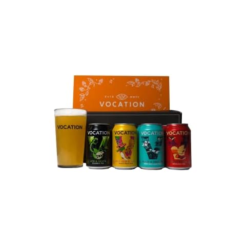 Vocation Brewery Fathers Day Craft Beer Gift Set - 8 x 330ml Cans & Allegra Glass Cover