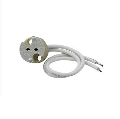 15 Portalampada In Ceramica G5.3, Convertitori MR16/MR11/G4/GU5.3, Lunghezza Cavo 14 Cm