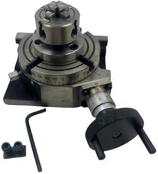 Precision Horizontal Vertical Milling Indexing 4"/ 100 Rotary Table & Small Chuck & Fixing T Nut Bolts With 50 Mm 4 Jaw IINDEPENDENT CHUCK