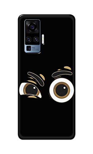 Image of PRINTFIDAA Funky Expression of Cartoon Eyes Printed Designer Hard Back Case Cover for Vivo X50 Pro (6.56 inch) -(TI) MVN1004