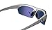 Tifosi Jet 0210400677 Wrap Sunglasses,Metallic Silver Frame/Smoke Blue Lens,One Size