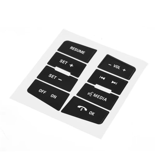 Kit réparation boutons usés Focus 2008-2010 stickers volant noir