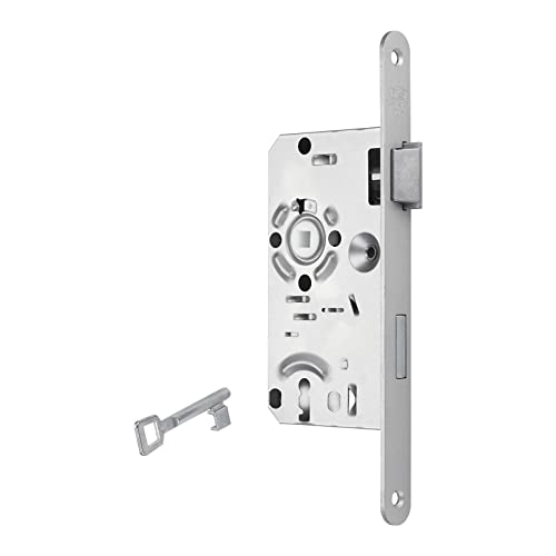 BKS Türschloss BB-Schloss Klasse 1 Dornmaß 55 mm Stulp 20 mm DIN Rechts Entfernung 72 mm Zimmertürschloss Stahl-Einsteckschloss von SOTECH für Zimmertüren