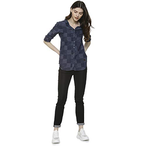 Image of Campus Sutra Women's Cotton Regular Fit Shirt