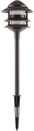16.3 Inch Frayser QuickFIT LED Tiered Bronze Pathway Light - 1.5 Watts/100 Lumens