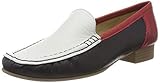 mokassin blau  ara Damen ATLANTA Mokassin, Blau, Weiss/Rot 75), 42.5 EU(8.5 UK)