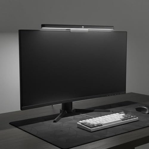 Image of ATORSE Eye Care Computer Monitor Light Bar No Glare Monitor Light Bar Adjustable Color Temperature Screen Hanging Lamp Dimmable for Students, Gamers, Study, Gaming, Plug-in 8W