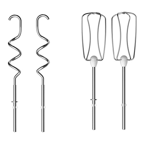 Foto von Tefal Power Mix Silence Handmixer, 600 Watt, variabler Geschwindigkeitsregler, Turbo- und Auswurf-Funktion, extrem leiser Motor, Handrührgerät inkl. 2 Rührbesen und 2 Knethaken, grau, HT650E38