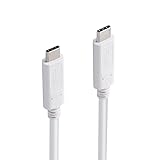 エレコム USB TYPE C ケーブル タイプC (USB C to USB C ) 3A出力で超急速充電 PD対応 USB3.1(Gen1) 0.5m ホワイト MPA-CC13A05NWH