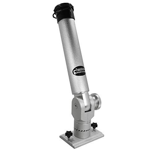 Traxstech GTLT-100 Ratcheting Rod Holder with Lift and Turn Base, Silver