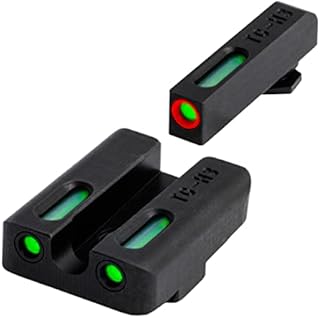 TRUGLO TFX Pro Tritium and Fiber Optic Xtreme Handgun Sights for Glock Pistols, Glock 17/17L, 19, 22, 23, 24 and More