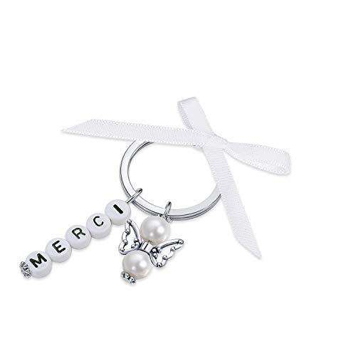 15 llaveros + bolsa de organza, regalos para invitados, boda, bautizo, Navidad, cumpleaños, comunión, confirmación, regalo para invitados, colgante de agradecimiento, agradecimiento