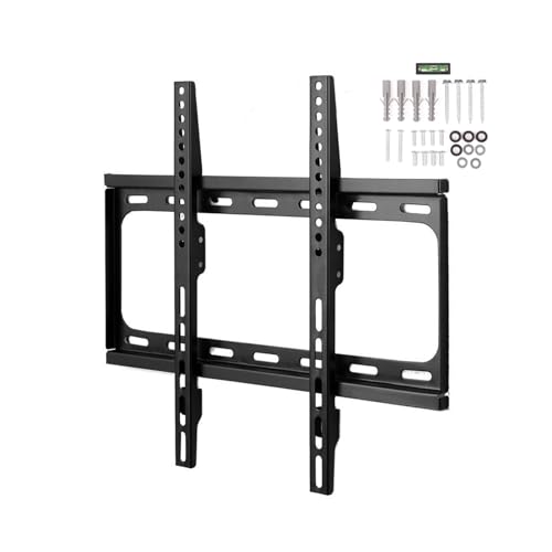 BANDKIT Soporte ajustable para monitor de TV con nivel de perfil bajo, soporte de pared plano para pantalla LCD LED TV marco de TV (26-63 pulgadas)