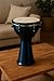 QUEENBRASS Professional Darbuka Drum – Handcrafted Doumbek Goblet Drum with Deep Resonance & Clear Tones – Middle Eastern Percussion Instrument for Beginners & Professionals, Blue