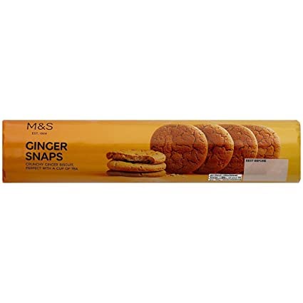 Mark & Spencer Ginger Snaps Crunchy Ginger Biscuit 250g