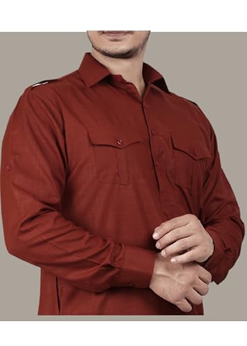 Image of K-ROYALS Men's Cotton Blend Pathani Kurta Pyjama Suit