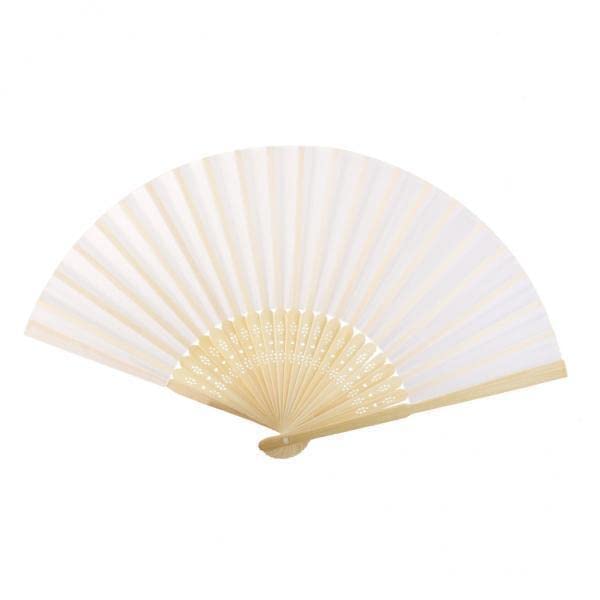 bnf® 4xChinese Folding Bamboo Fan Retro Hand Fan Wedding Favors Gift - White-Home & Kitchen-Craft Materials-Asian Calligraphy-Brush Holders-image-16