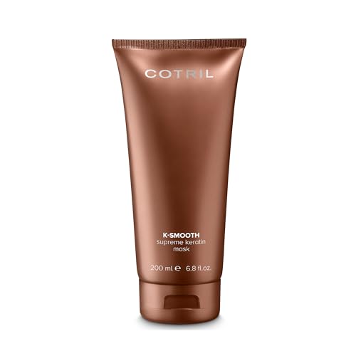 Cotril K-Smooth Supreme Keratin Mask 200ml - Trattamento Intensivo Ristrutturante e Anti-Crespo per Capelli Morbidi, Lisci e Lucenti, con Cheratina e Olio di Cocco