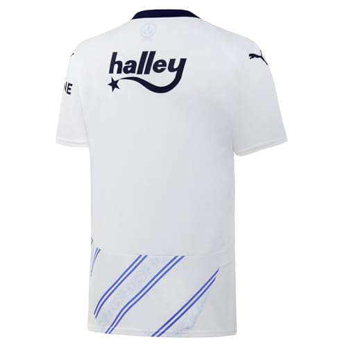PUMA Camisa unisex con cuello abotonado, Blanco (White), S