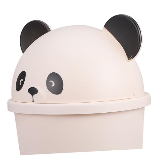 Bote de basura plástico panda 10L con tapa miniatura 4