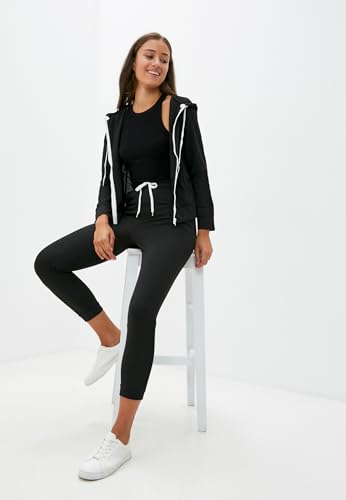 TUVEKE Womens Tracksuit 2 Piece Outfits Fall Zip Hoodie Jogging Sweatsuit Long Sleeve Casual Sweat Suits Size S to 2XL3